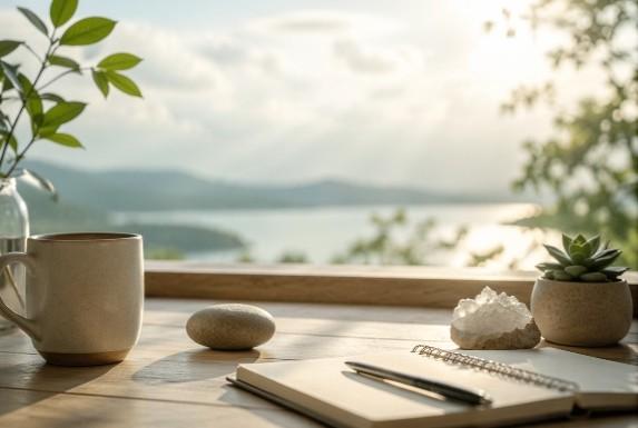 A calm sunlit interior suggesting a welcoming online gathering space